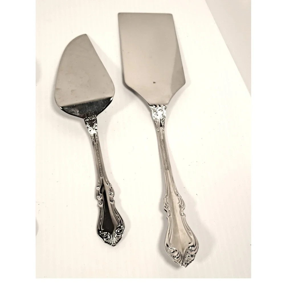 Reed & Barton Shubert 18/10 Stainless Serving Set 6pc Ladle Spoon Fork Server